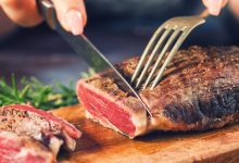 تفسير أكل اللحم المطبوخ