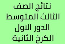 نتائج الثالث متوسط الدور الثاني الكرخ الثانية 2022