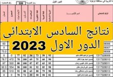 نتيجة السادس الابتدائي 2023 ذي قار جميع محافظات العراق